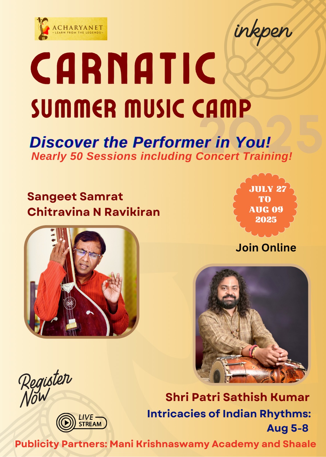 Carnatic Summer Camp 2025 (Online)